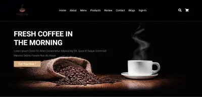 Responsive Coffee Website