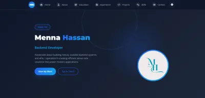 Responsive Developer Portfolio Displaying My Work and Skills