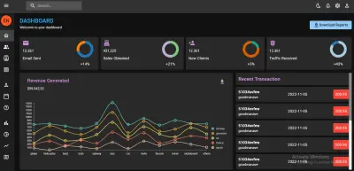Admin Dashboard | لوحة تحكم إدارية تفاعلية وحديثة