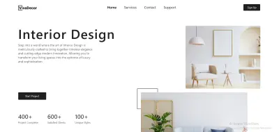 Interior Design - Landing Page