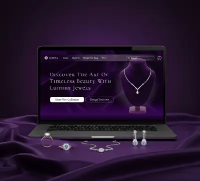 تصميم موقع Lumina Jewels