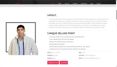 موقع معرض / Portfolio شخصي