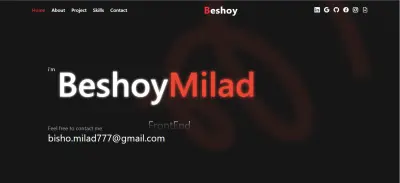 موقع تعريفي - portfolio