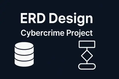 تصميم مخطط قاعدة بيانات (ERD) لمشروع Cybercrime Data Analysis