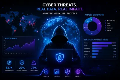 صورة العمل CyberVision 360: Smart Attack Analysis Dashboard Using Tableau