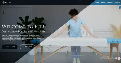 موقع ويب عصري لمركز علاج طبيعي