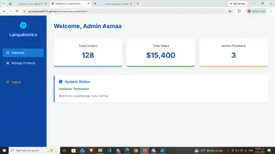 Dashboard + Backend (PHP + MySQL)(Lampatronics)