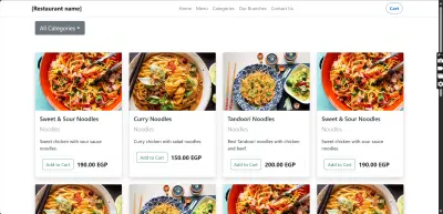 موقع مطعم - Restaurant Website