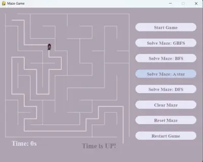 مولِّد وحلّال متاهات - Maze generator and solver game