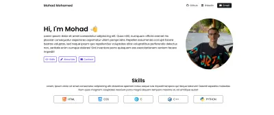موقع بورتفوليو متجاوب Html+CSS فقط