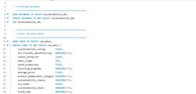 الاستدامه باستخدام ال SQL