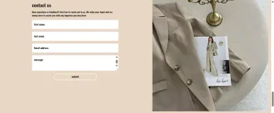 تطوير واجهة متجر إلكتروني متجاوب لمنتجات الأزياء