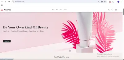 E-commerce Full Stack (MERN Stack) لمتجر مستحضرات العناية بالبشرة