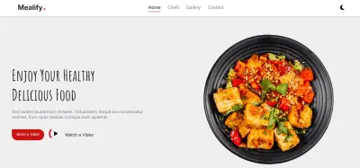 Mealify site