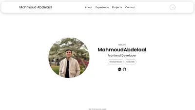 portfolio website |موقع بورتفوليو شخصي