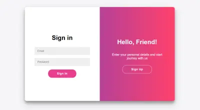 صفحة تسجيل دخول وإنشاء حساب (Login & Sign Up Page)