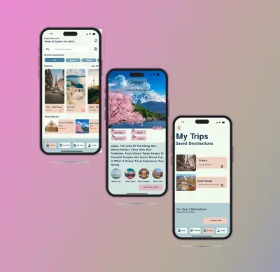 تطبيق سفر – تصميم عصري وسهل الاستخدام