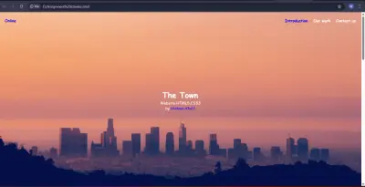 واجهة تعريفية احترافية متجاوبة (Landing Page)