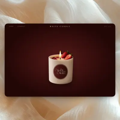 White Candle | Brand Link Hub (بديل Linktree)