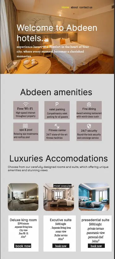 عمل سكرين landing page