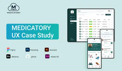 تصميم تجربة ووجهة المستخدم UI/UX لتطبيق و dashboard admin   لمجمع طبى متكامل جذاب