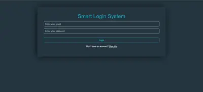 Smart Login System Web Application