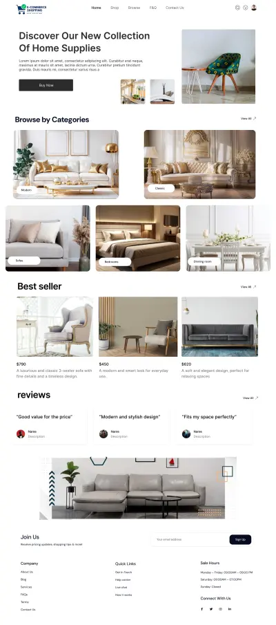 landing page