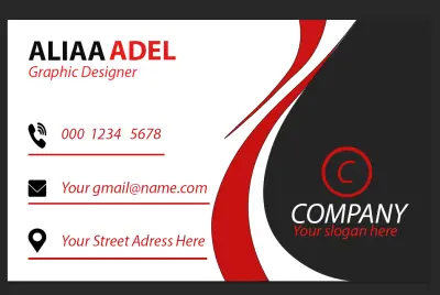 تصميم جرافيك لعمل كارت شخصى واعلان سوشيال ميديا