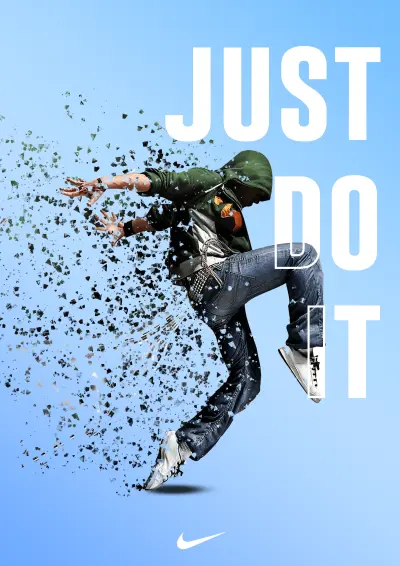بوستر دعائي إبداعي "Just Do It"