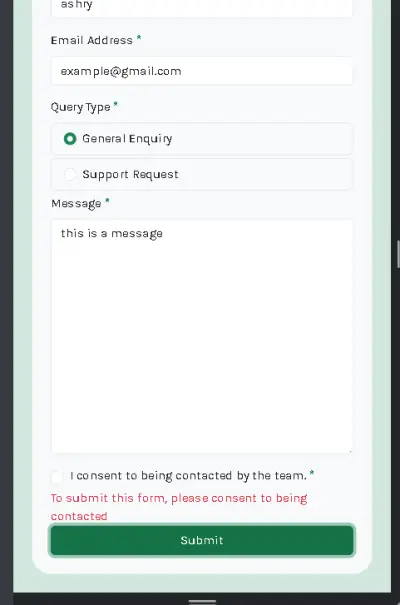 Simple Contact Form