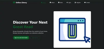 Online Library Website