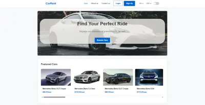 منصة تأجير السيارات- CarRent