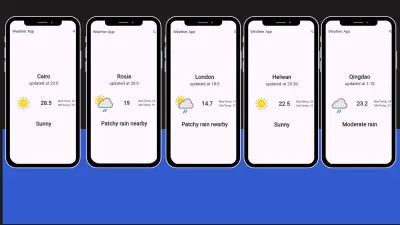 تطوير تطبيق طقس (Weather App)