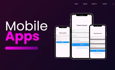 تطوير شاشة تسجيل دخول وتسجيل حساب جديد (Login & Sign Up)