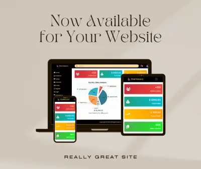 منصّة عرض البيانات الاحترافية Dashboard Website