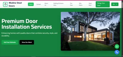 موقع ابواب مزود بلوحة تحكم للتحكم بالاقسام فى الموقع