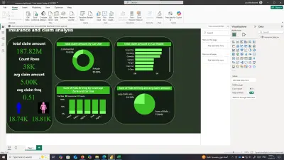 لوحة تحكم تحليلية احترافية لبيانات التأمين والمطالبات (Insurance & Claim Analysis Dashboard) تم تنفيذها باستخدام Power BI.