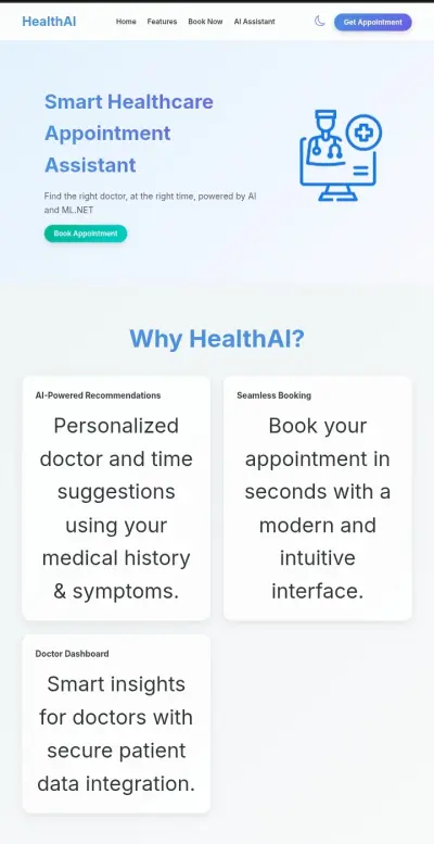 Smart Healthcare Appointment Assistant مساعد ذكي لحجز المواعيد الطبية بسهولة