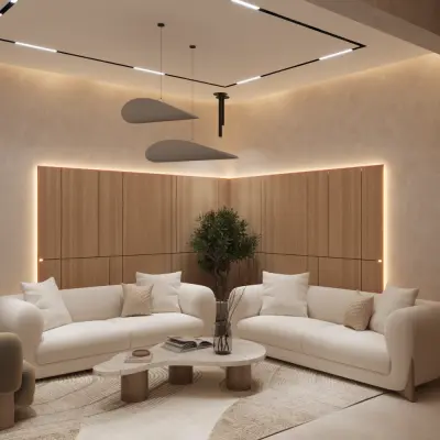 تصميم إستقبال مع غرفة طعام
