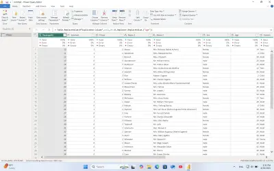 تنظيف البيانات باستخدام power query