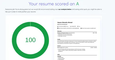 CV with 100% ATS