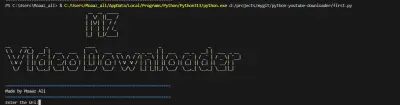 مشروع تحميل فيديوهات من اليوتيوب باستخدام Python