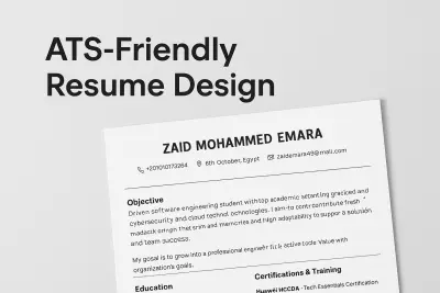 تصميم سيرة ذاتية احترافية متوافقة مع أنظمة ATS – Resume Writing & Optimization