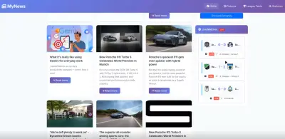 موقع إخباري تفاعلي متعدد الخدمات – MyNews