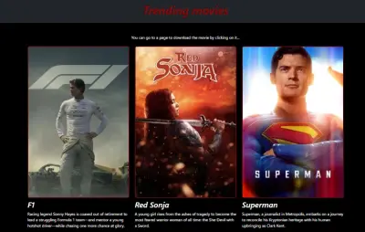 موقع الأفلام الرائجة