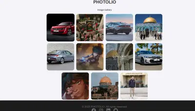 انشاء موقع لعرض الصور