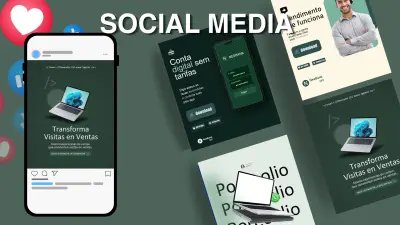 تصميم منشورات سوشيال ميديا احترافية
