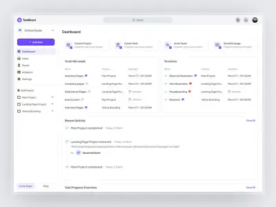 منصة TaskBoard – نظام إدارة مهام ومشاريع احترافي