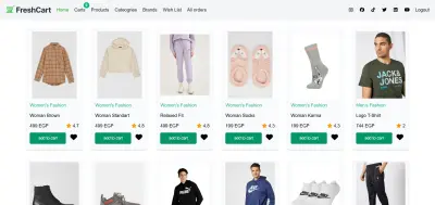 Fresh Cart Web App