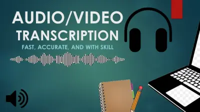 تفريغ الملفات الصوتية والفيديو إلى نص مكتوب بدقة عالية
